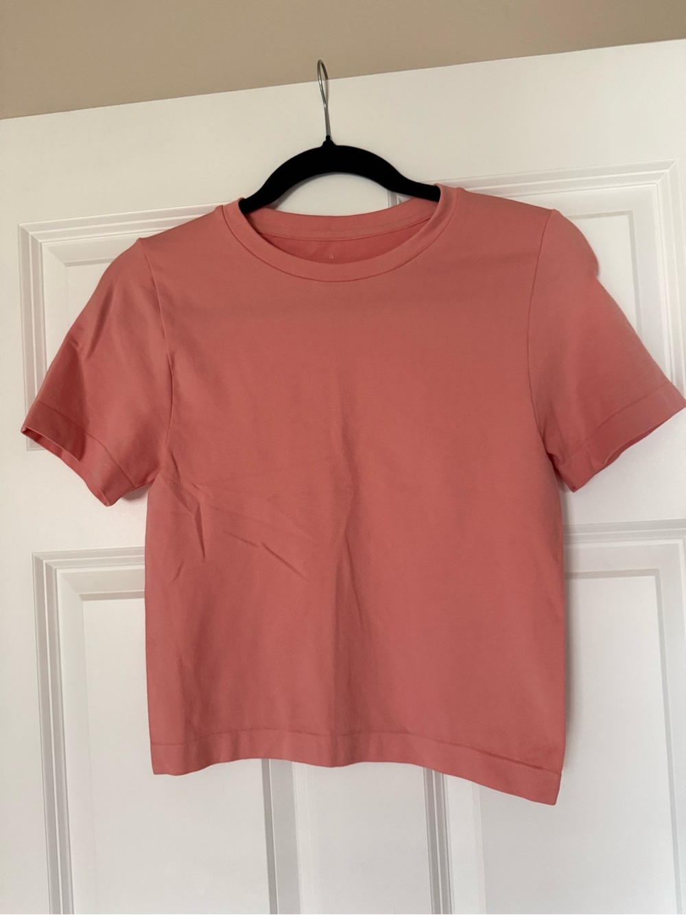 a new day Short Sleeve Crewneck Top - Coral Pink
